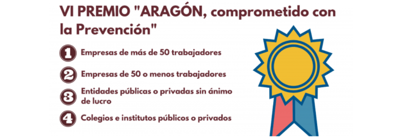 Convocado el VI PREMIO «ARAGÓN, comprometido con la Prevención», edición 2016.