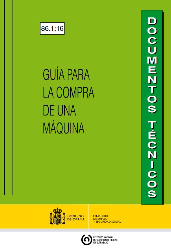 El INSHT publica una nueva guía sobre Compra de Maquinaria