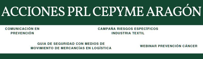 ACCIONES EN MATERIA DE PREVENCIÓN DE RIESGOS LABORALES 2022 CEPYME ARAGÓN – GOBIERNO DE ARAGÓN