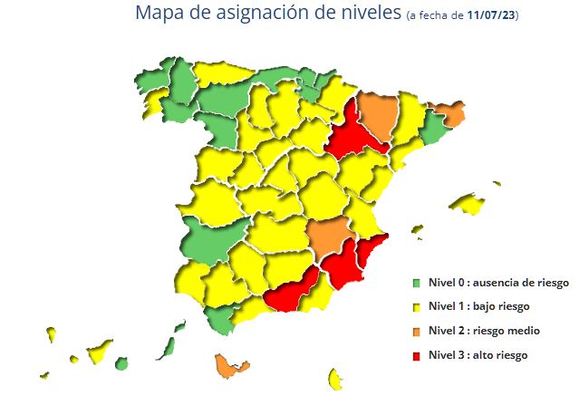 NIVEL ROJO POR ALTAS TEMPERATURAS EN VARIAS ZONAS DE ARAGÓN