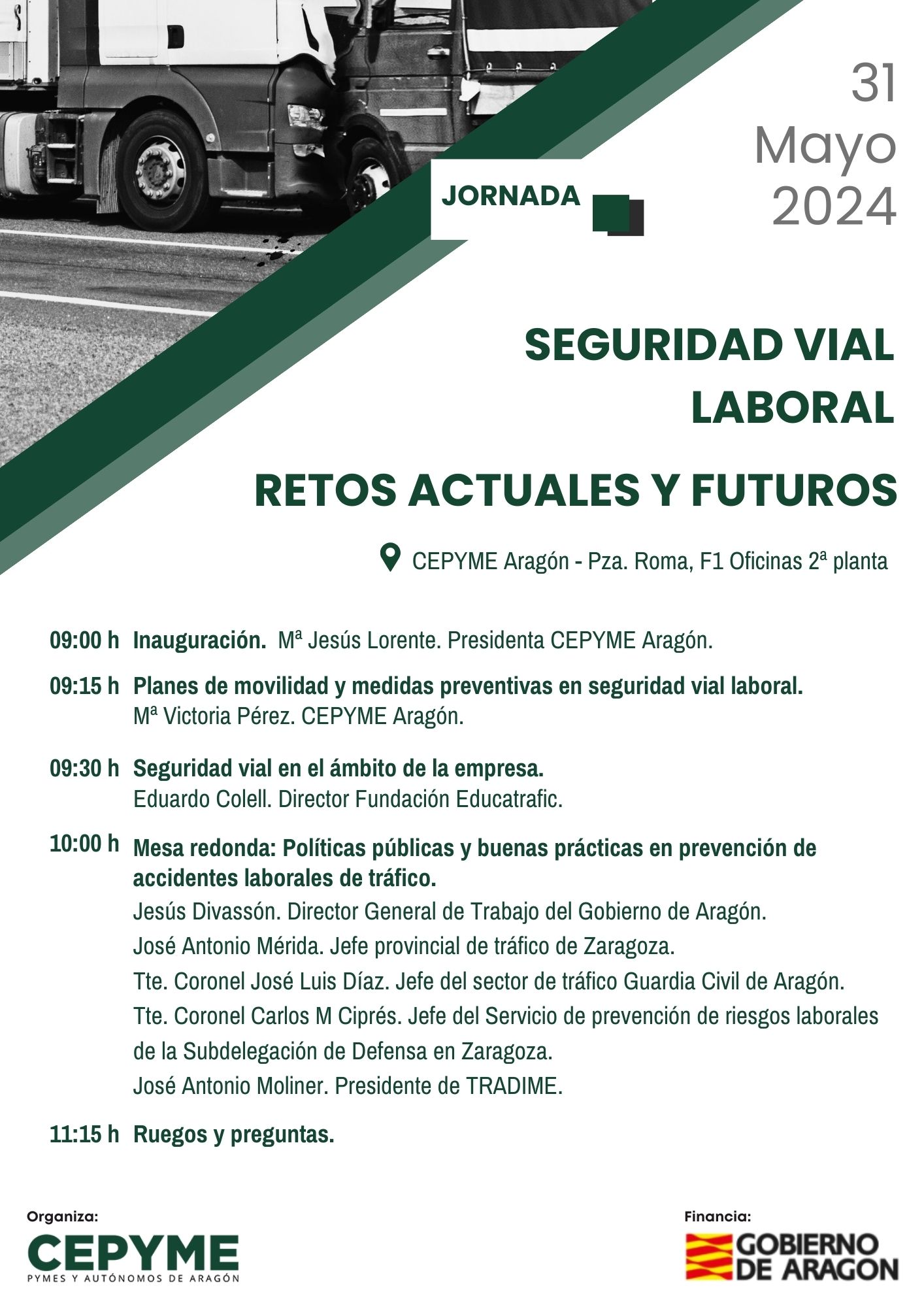 JORNADA SEGURIDAD VIAL LABORAL. RETOS ACTUALES Y FUTUROS