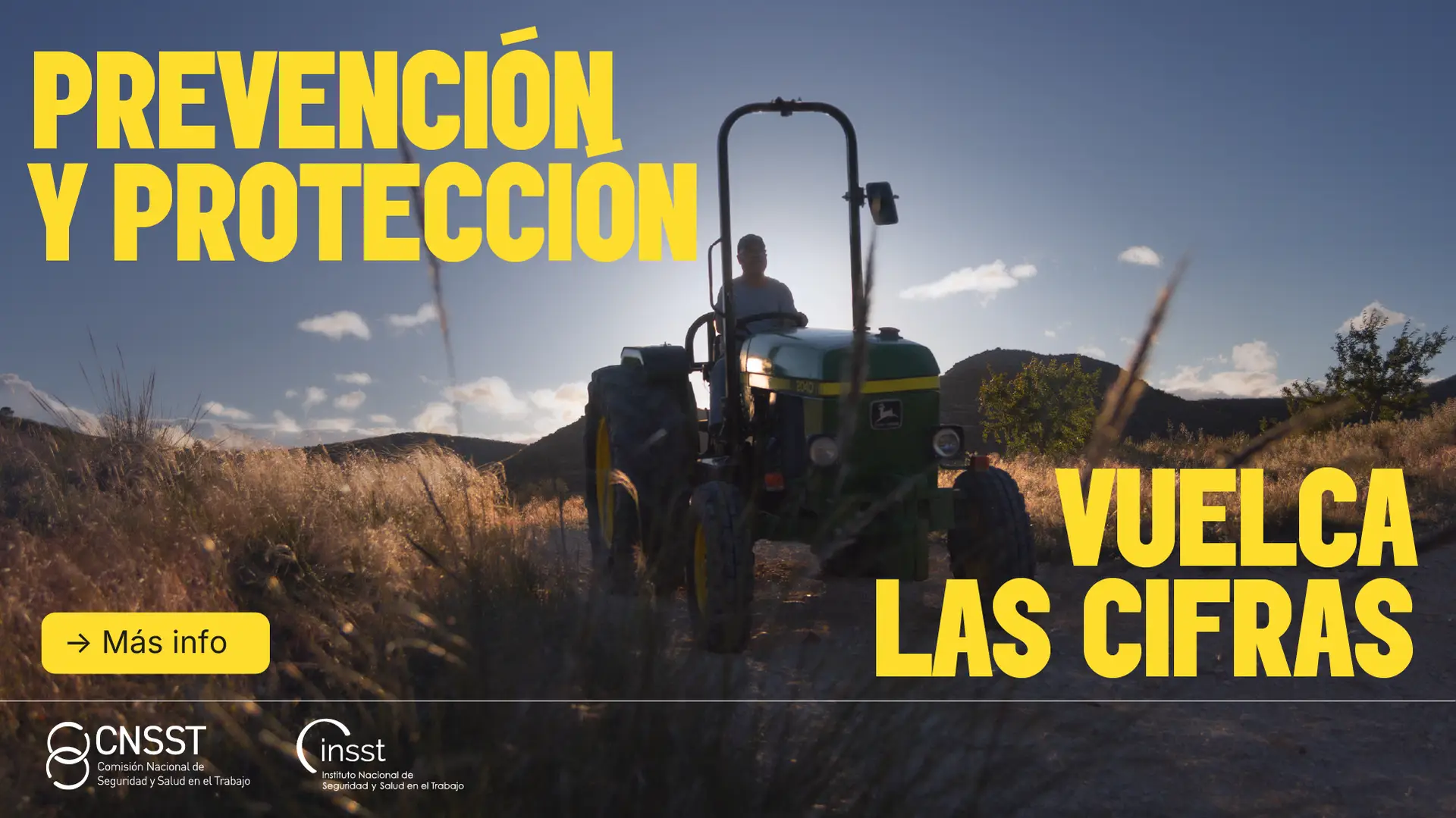 NUEVA CAMPAÑA PARA PREVENIR LOS ACCIDENTES POR VUELCO DEL TRACTOR EN EL SECTOR AGRARIO